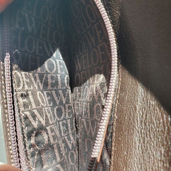 Loewe Wallet Long Slim Bifold Brown Calf Leather Soft Quiet Luxury Minimalist - Picture 12 of 12